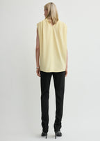 Cocoon cape blouse champagne