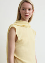 Cocoon cape blouse champagne