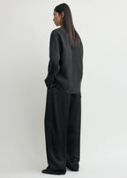 Cowl blouse black