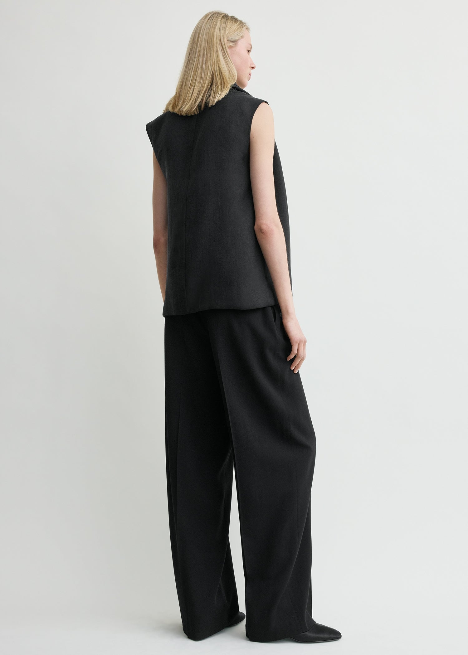 Scarf blouse black
