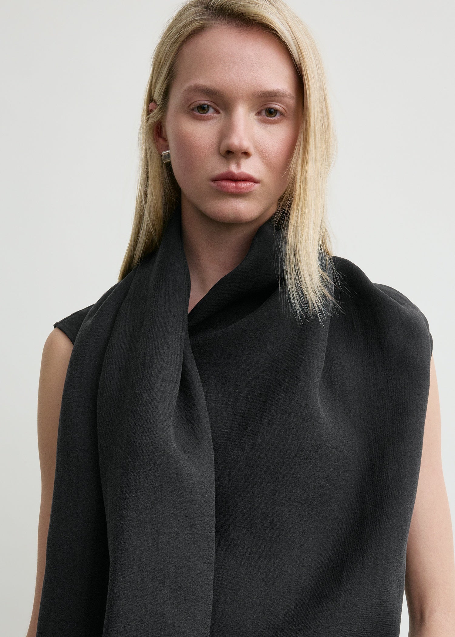 Scarf blouse black