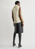 Scarf blouse ecru