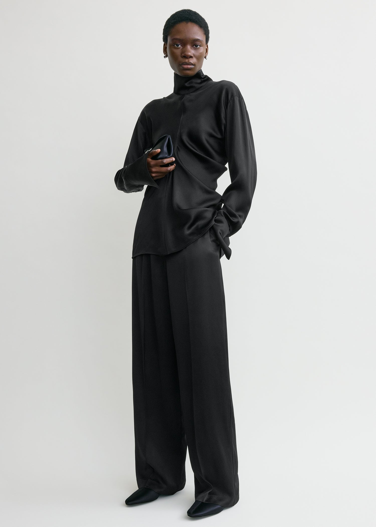 Slouch blouse black