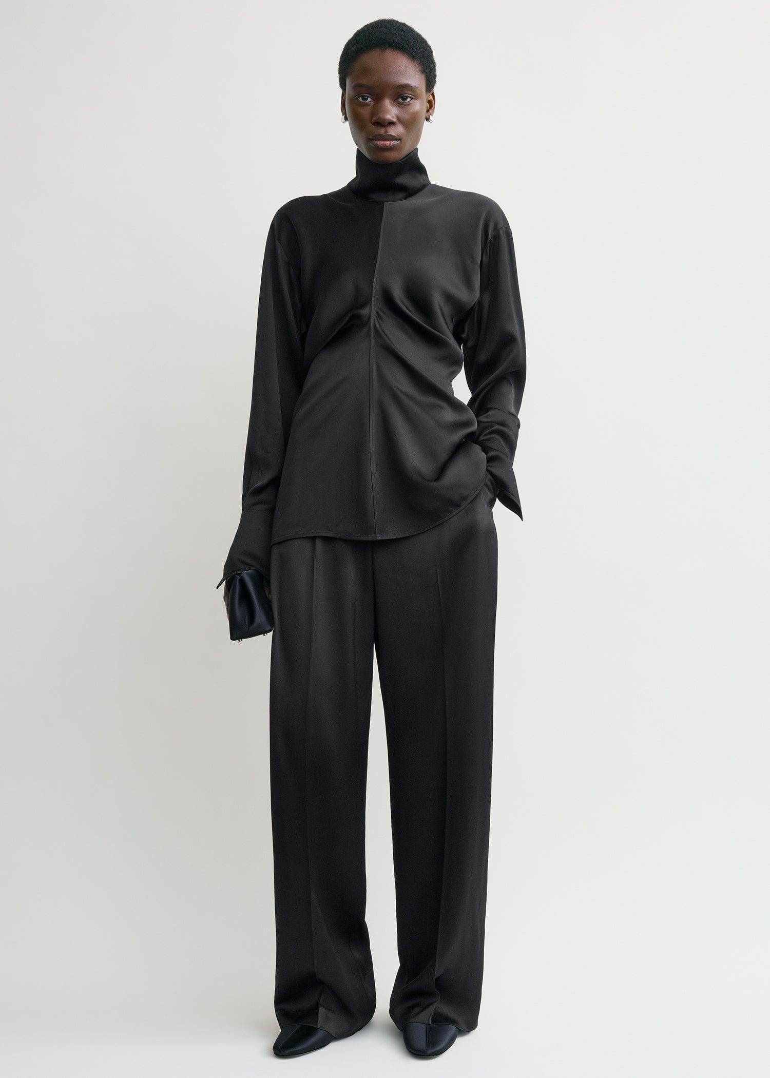 Slouch blouse black