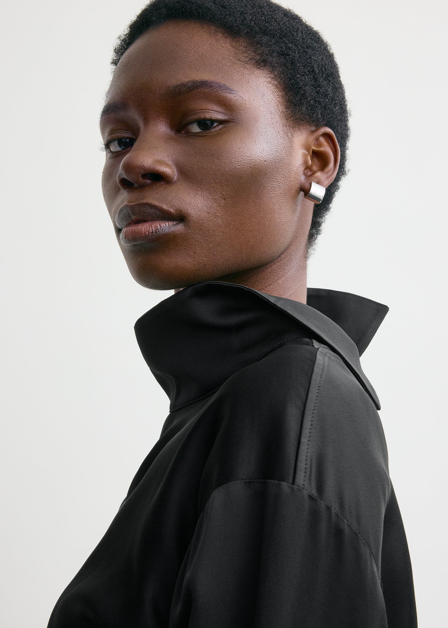 Slouch blouse black