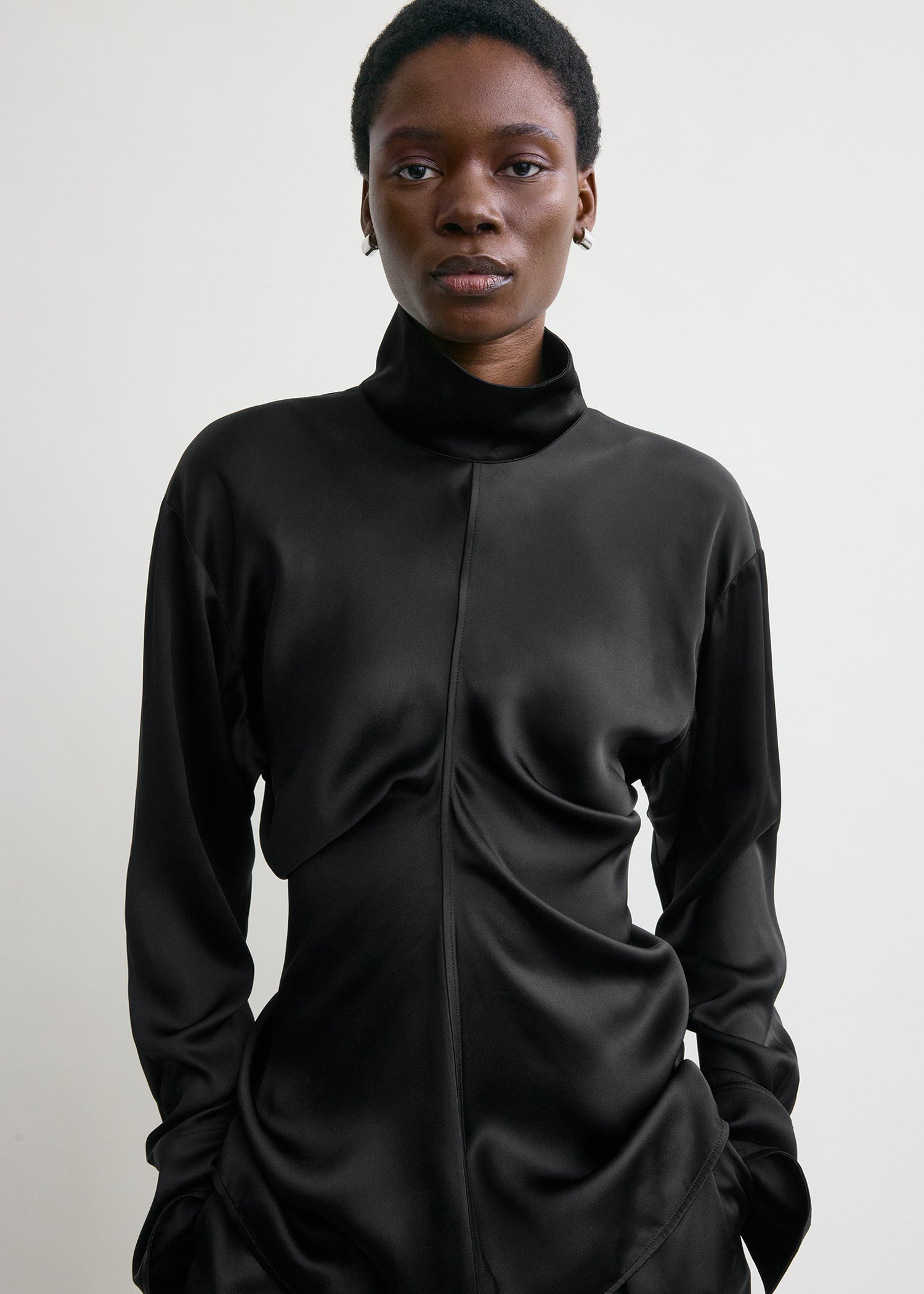 Slouch blouse black