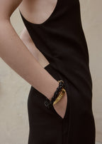 Byzantine bracelet black/gold