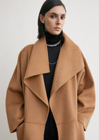 Signature wool cashmere coat camel