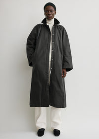 Country coat washed black