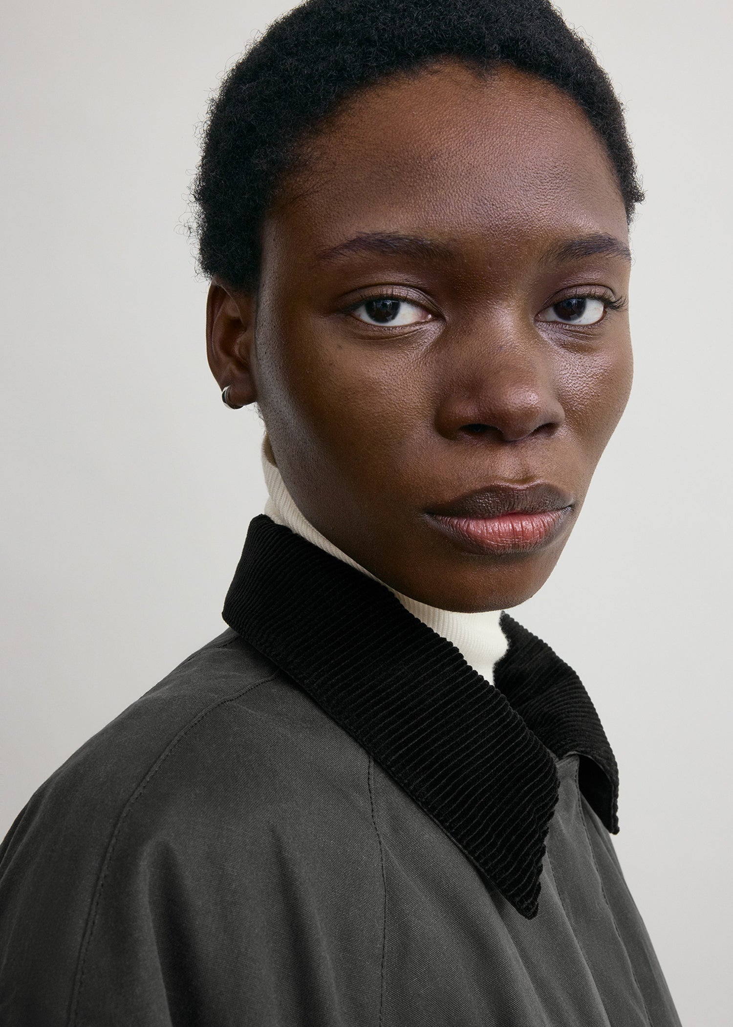 Country coat washed black