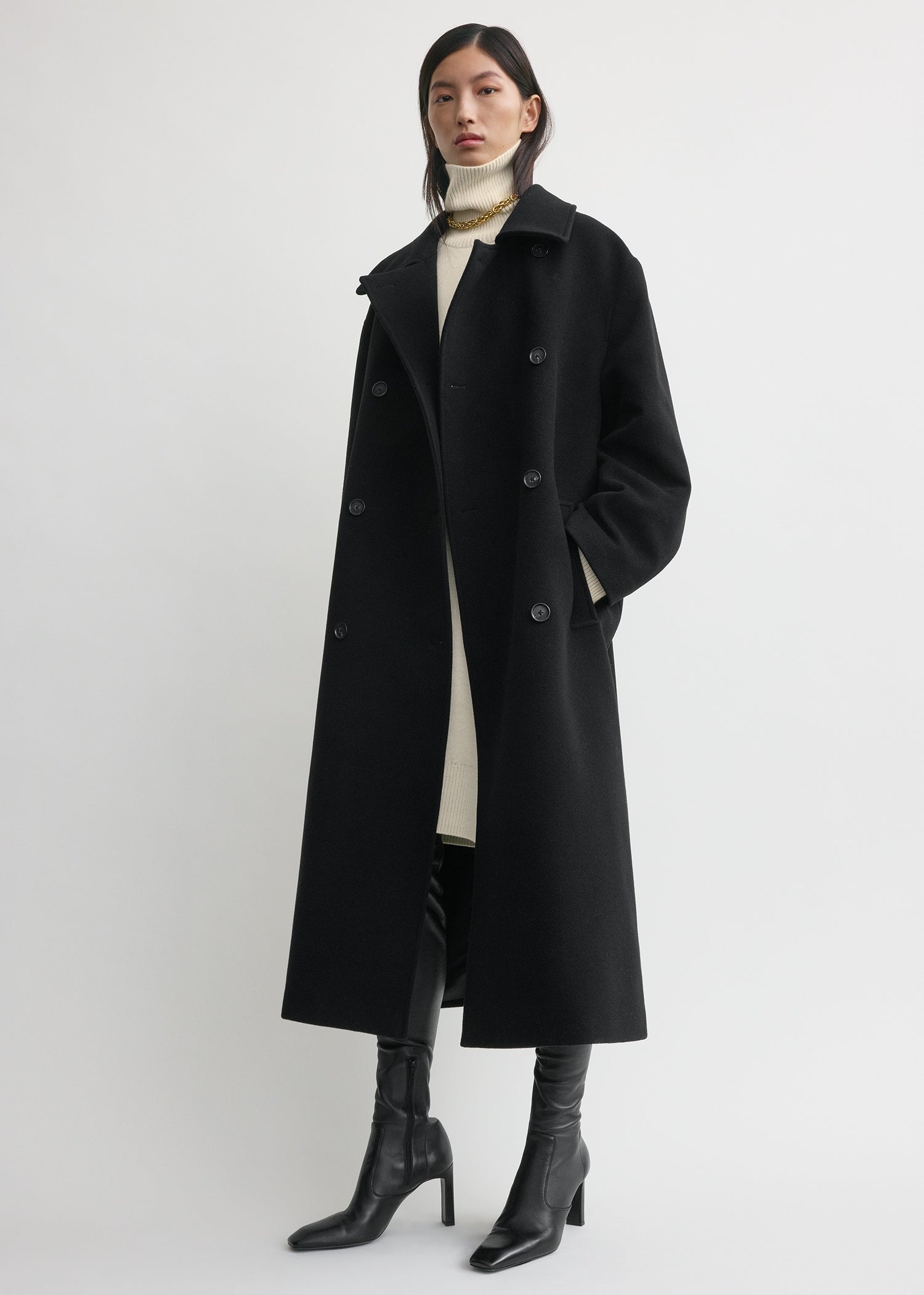 Shield coat black – TOTEME