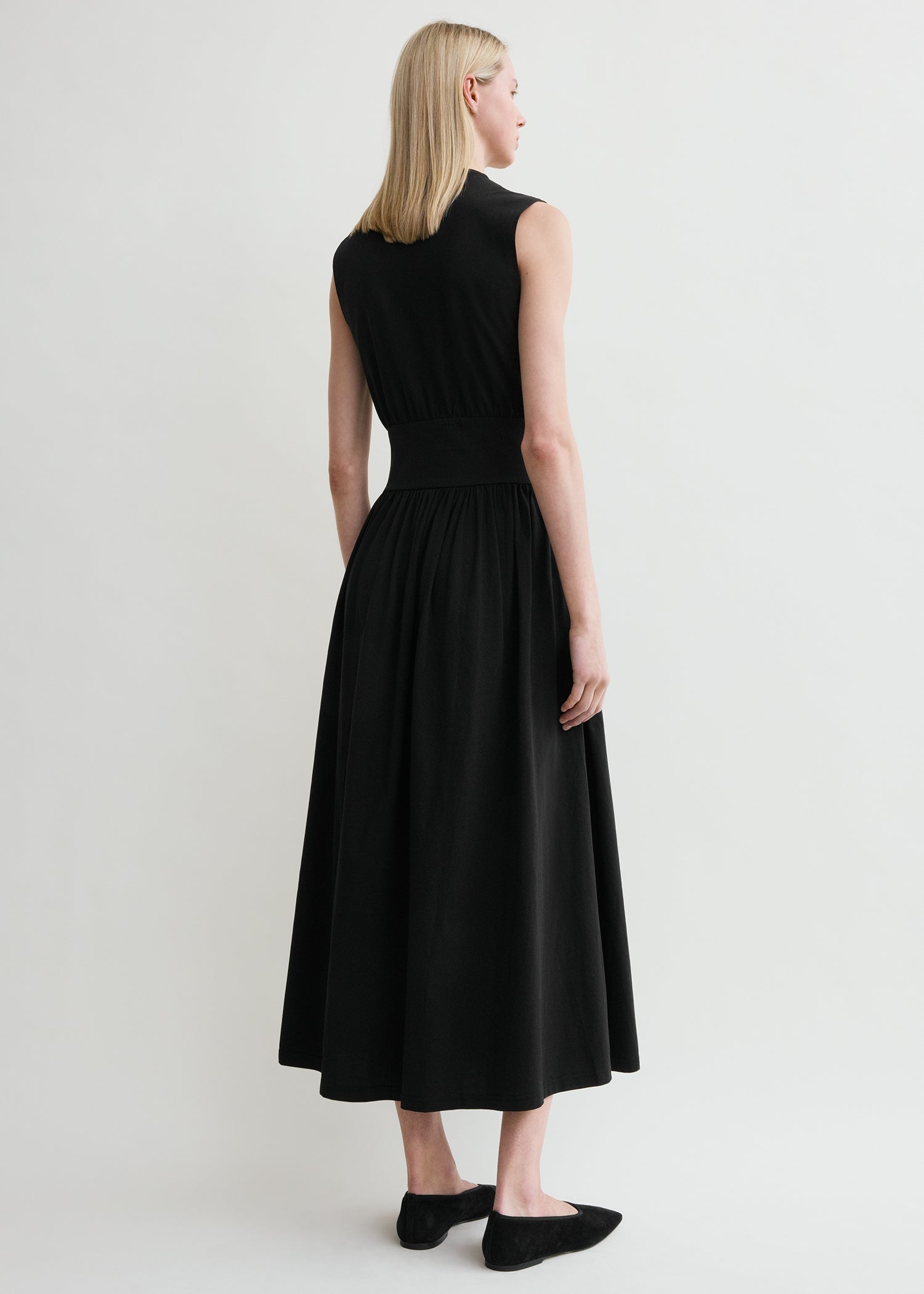TOTEME Sleeveless Cotton Dress - Black TOTEME Sleeveless Cotton Dress - Black
