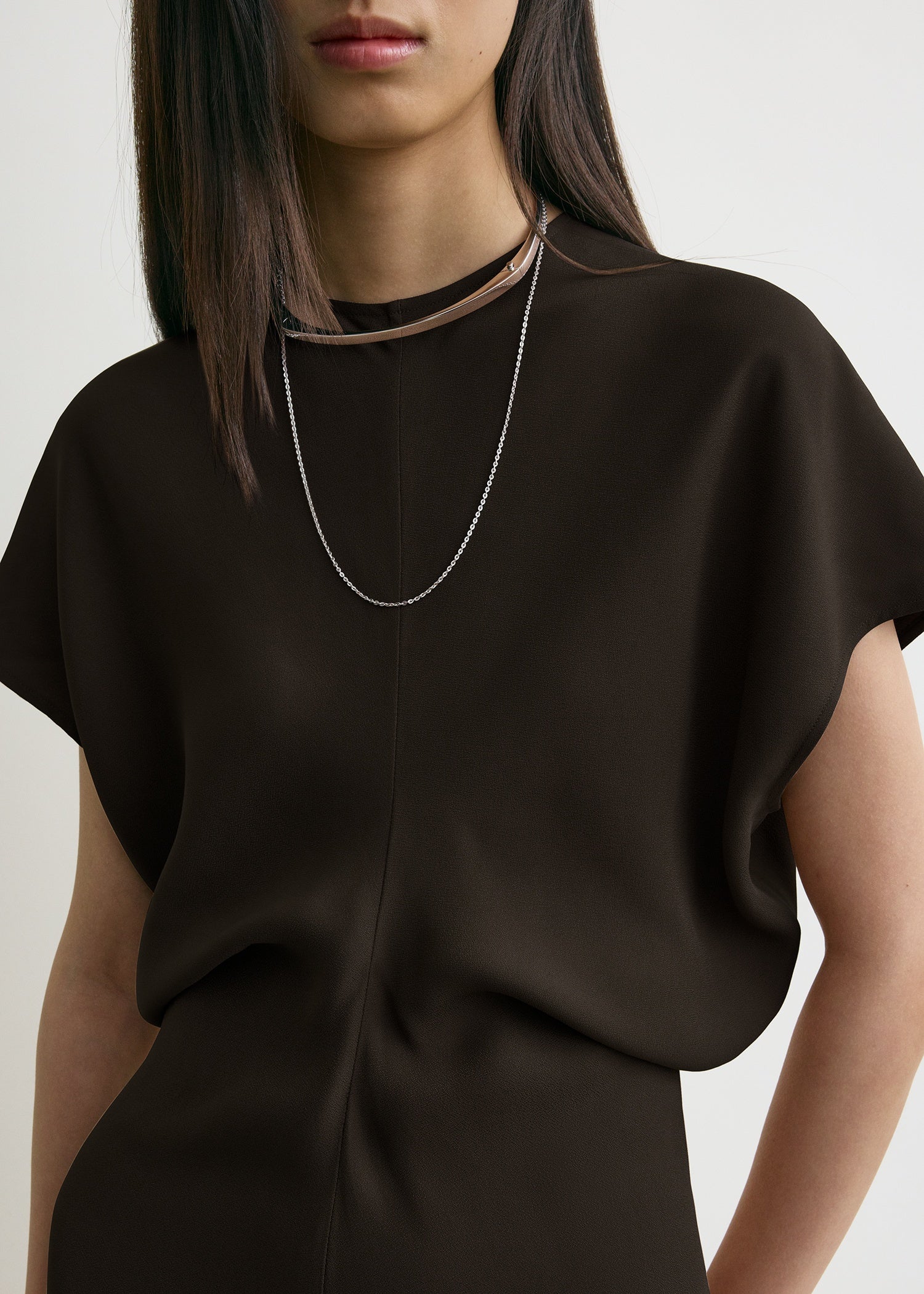 Slouch waist dress bark – TOTEME