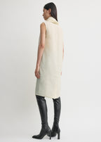 Scarf dress ecru