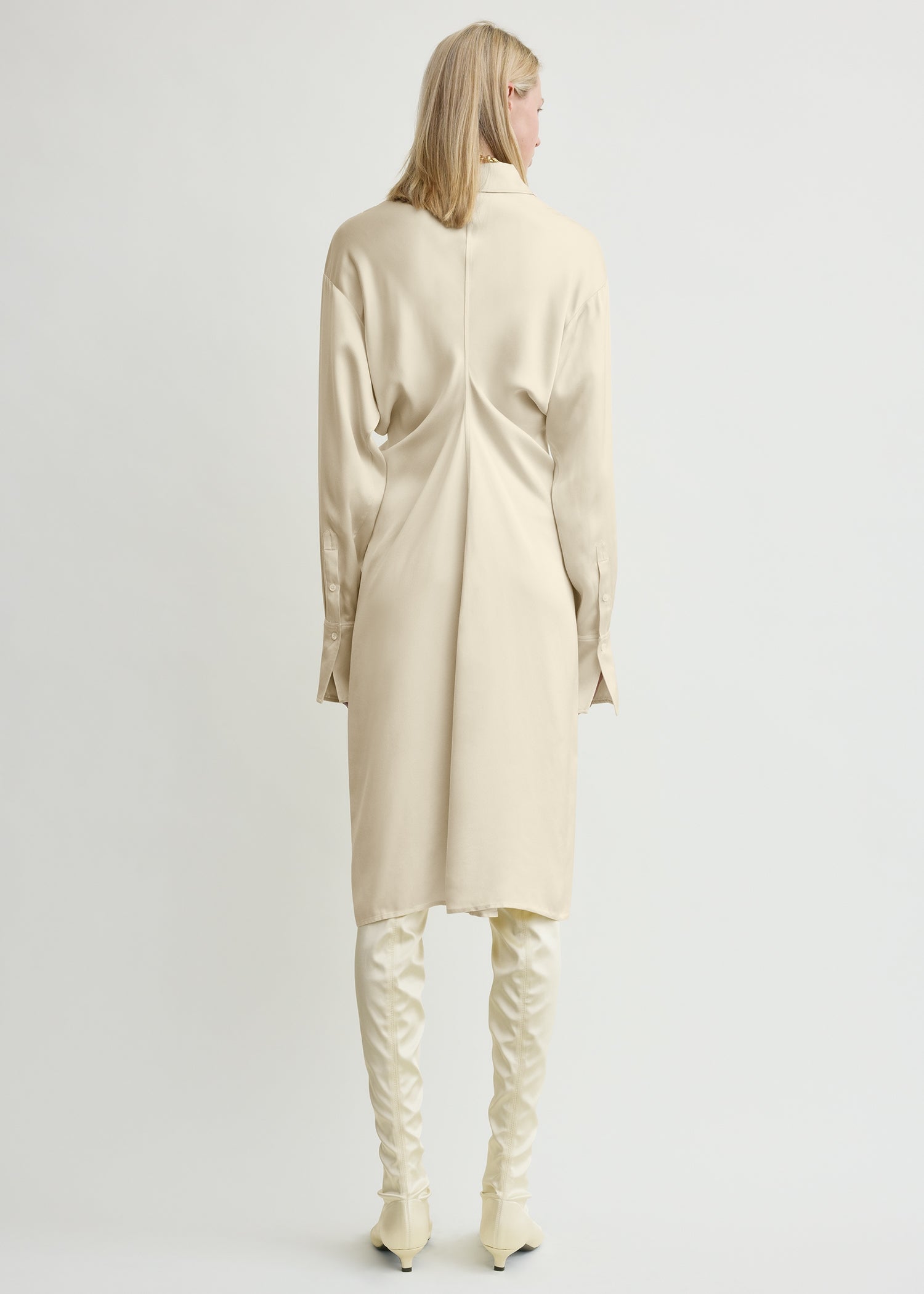 Slouch shirtdress snow