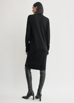 Turtleneck dress black