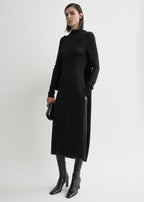 Cocoon cape dress black