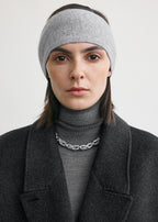 Cashmere headband grey