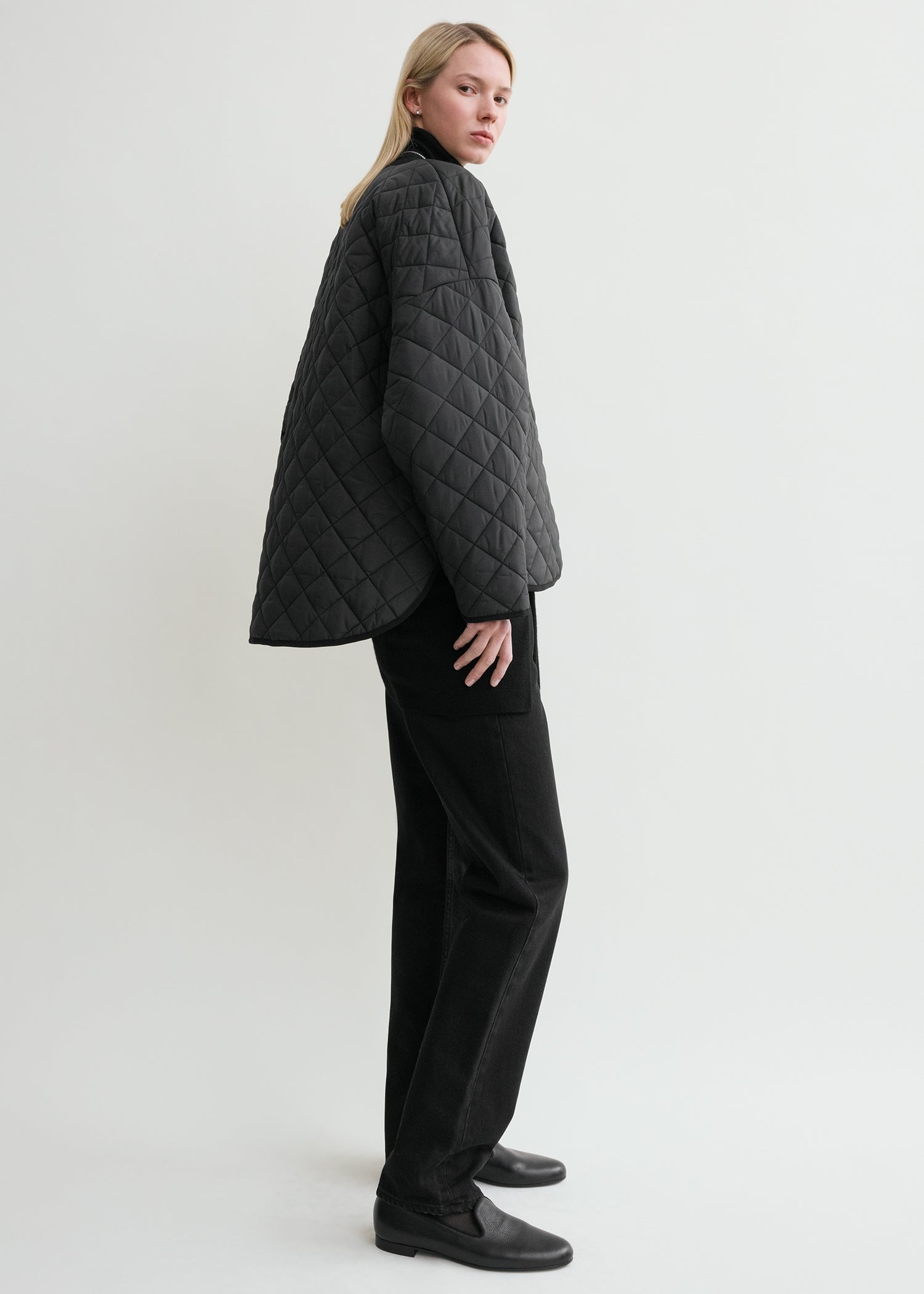 Quilted jacket black