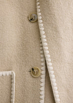 Embroidered scarf jacket harvest