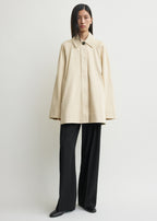A-line raglan jacket sand