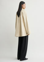 A-line raglan jacket sand