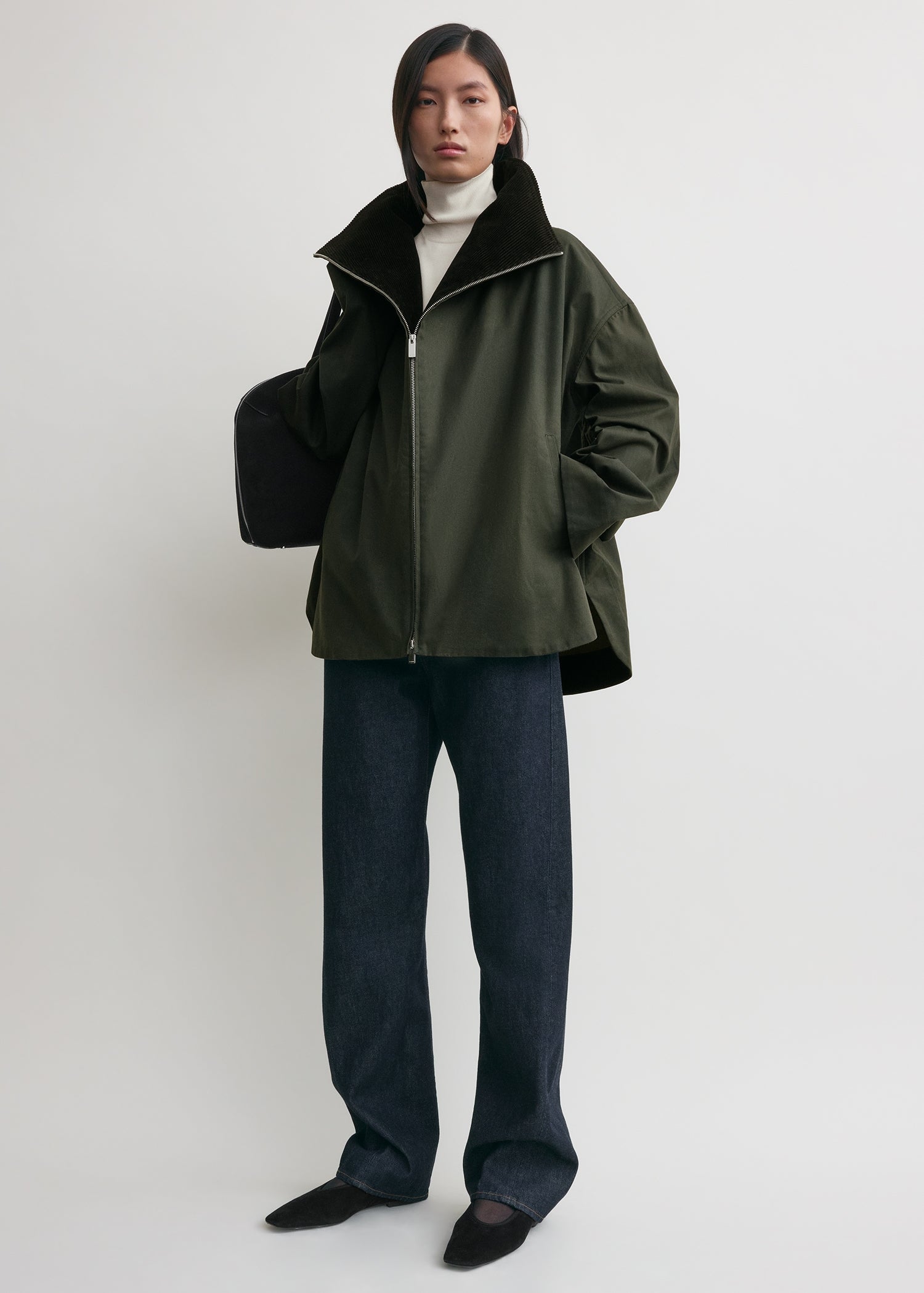 Zipped country jacket forest