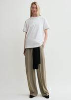 Straight cotton tee off-white