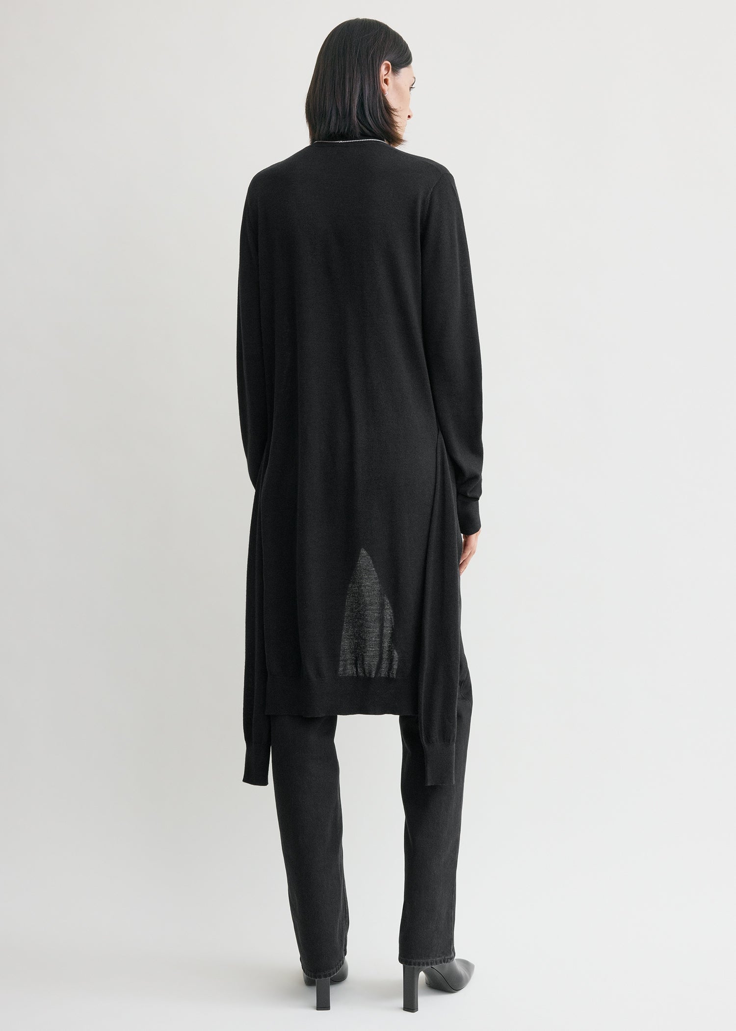 Double-sleeve turtleneck black