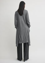 Double-sleeve turtleneck mid grey