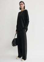 Longline knit black