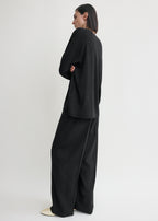 Longline knit black