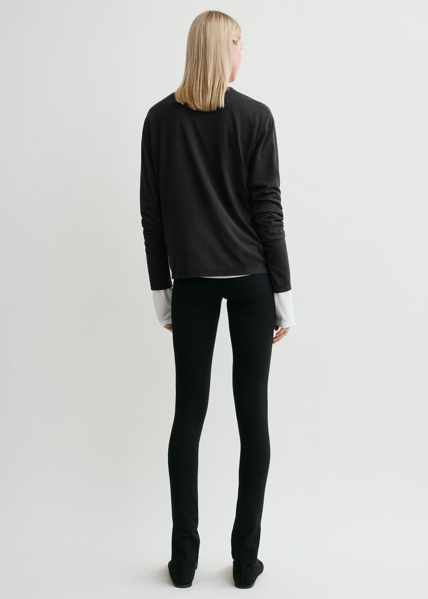 Zip leggings black