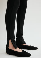 Zip leggings black