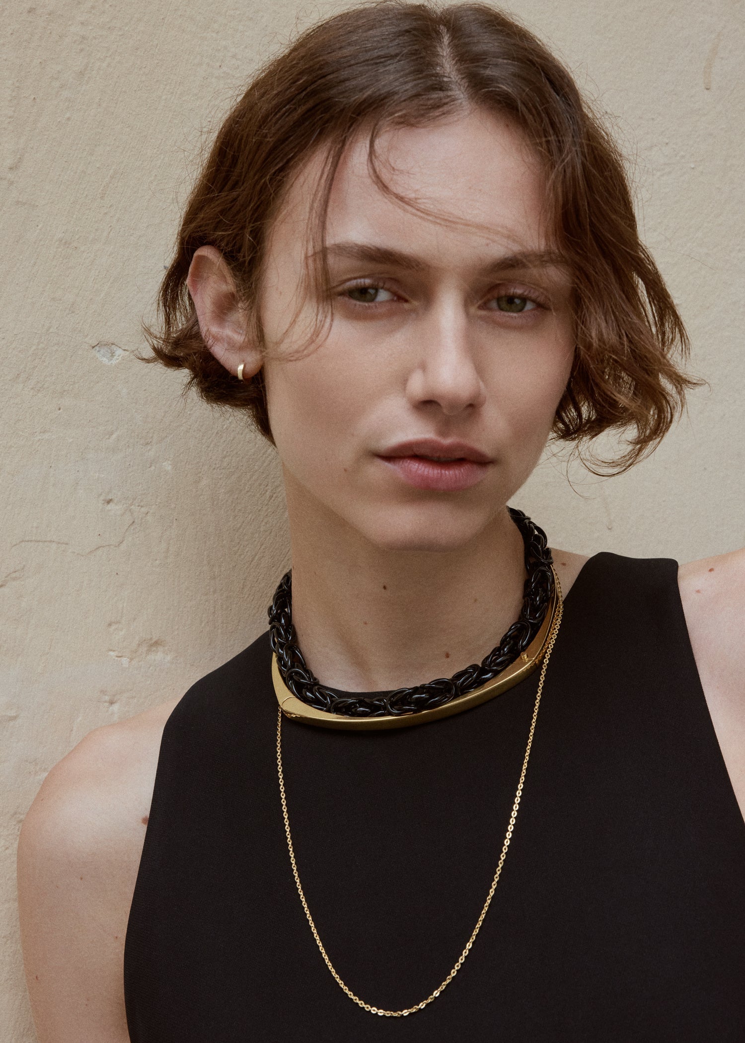 Byzantine collar black/gold – TOTEME