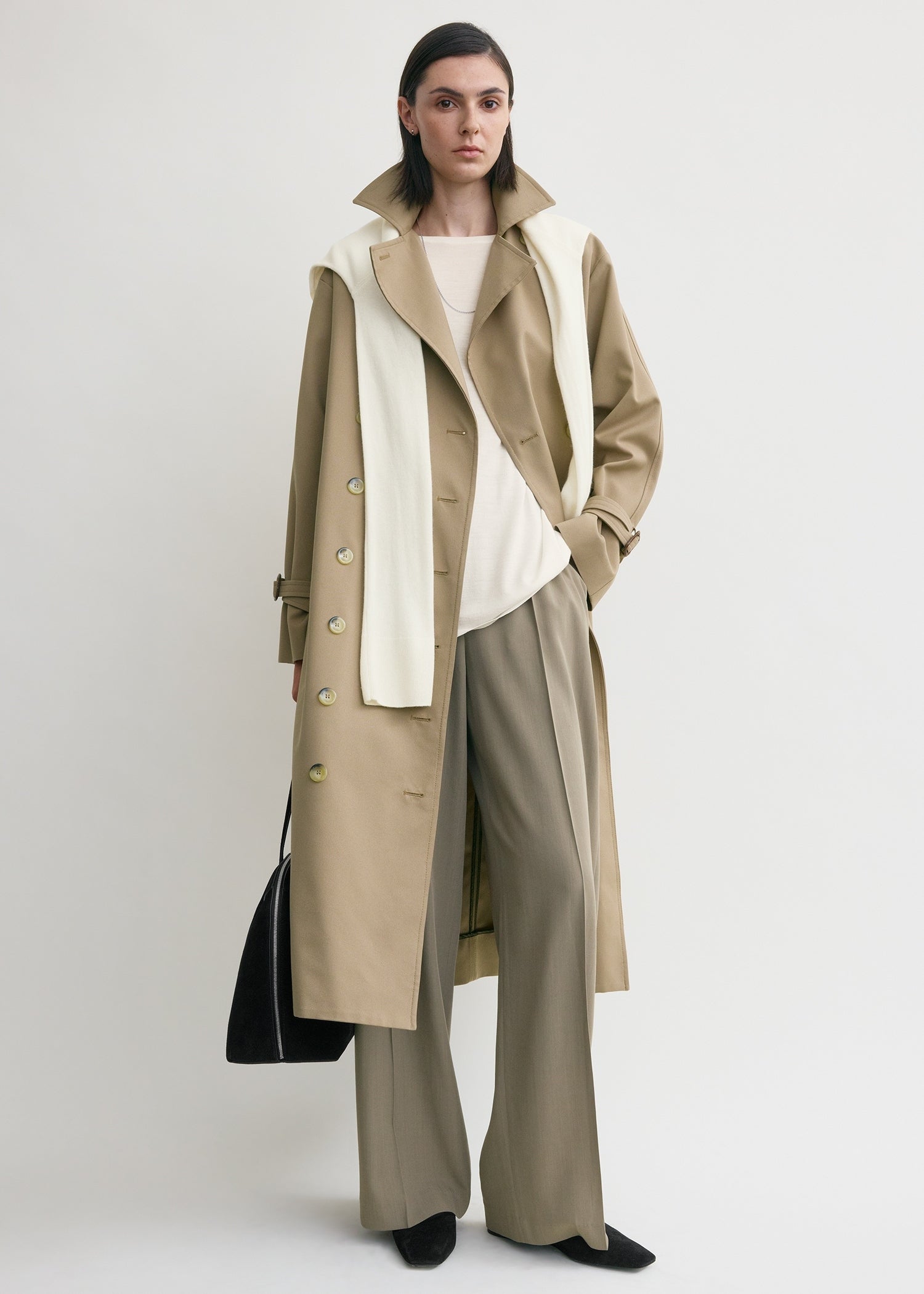 Signature trench khaki