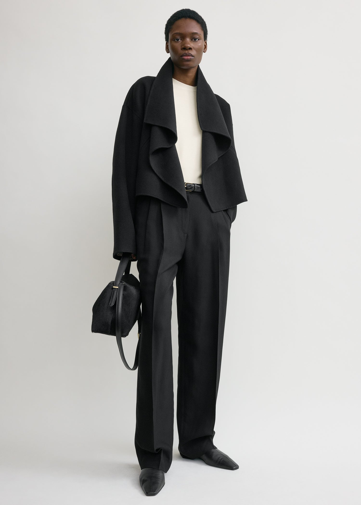 Signature doublé jacket black – TOTEME