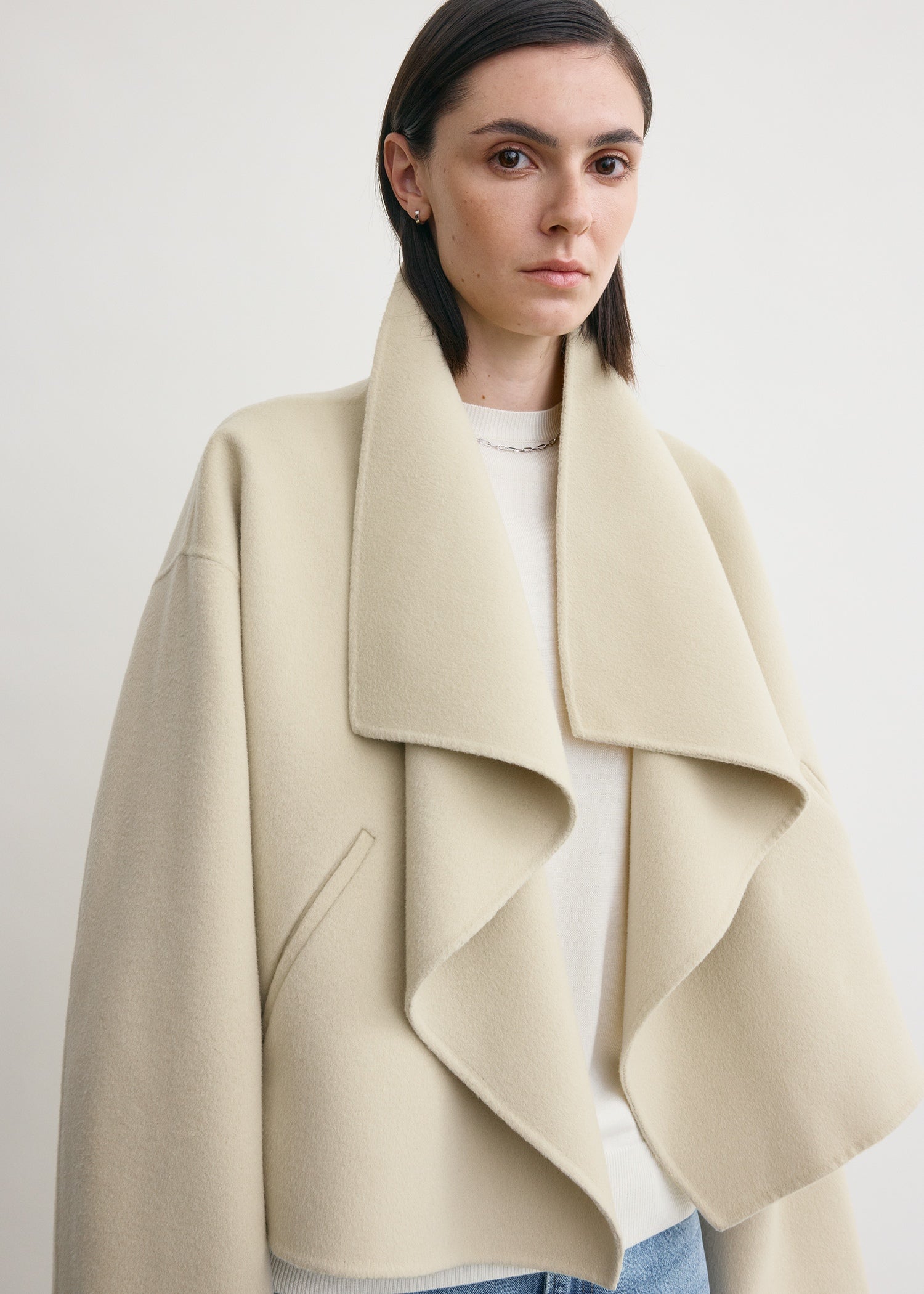 Signature doublé jacket peanut – TOTEME