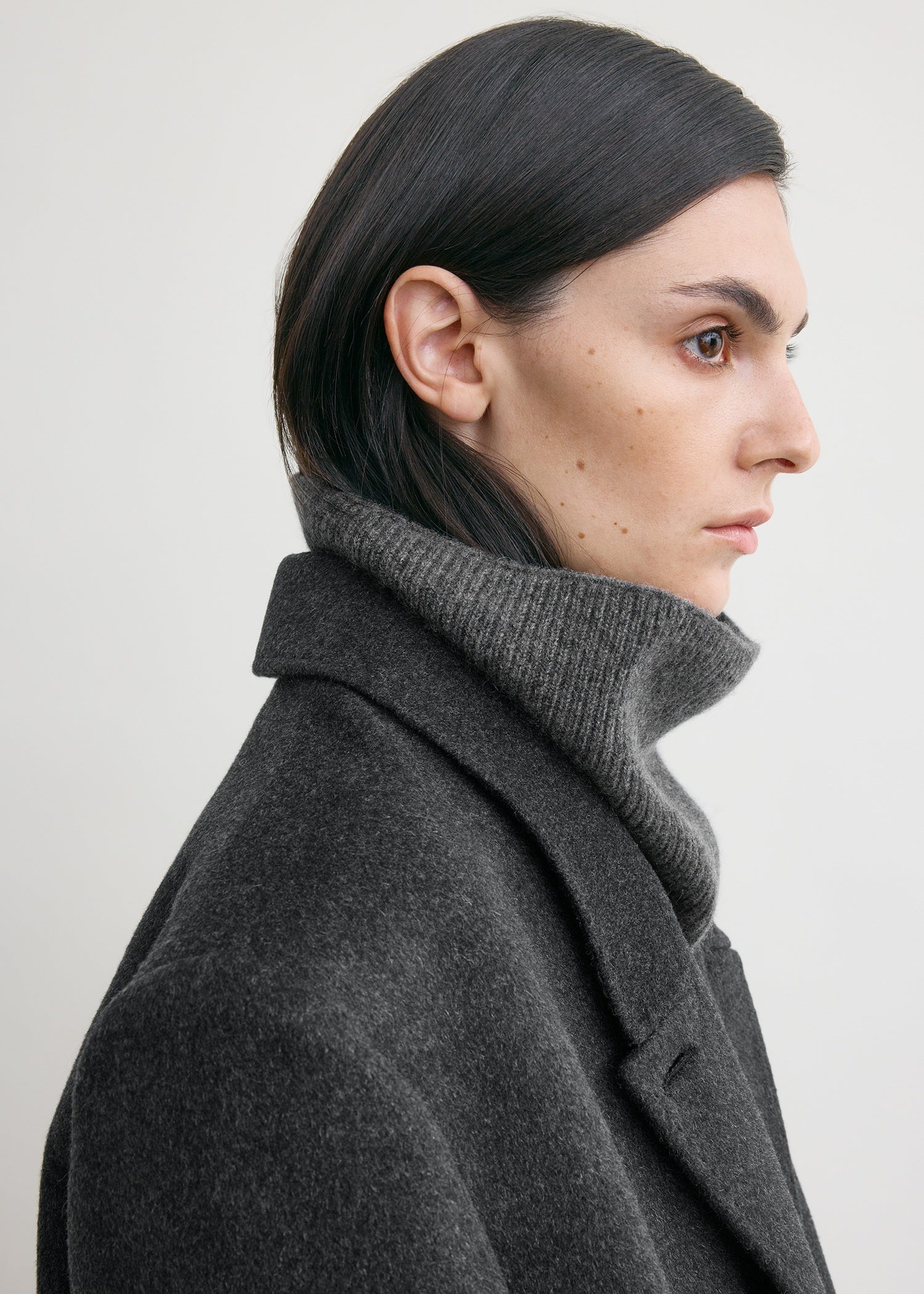 Cashmere neck warmer charcoal