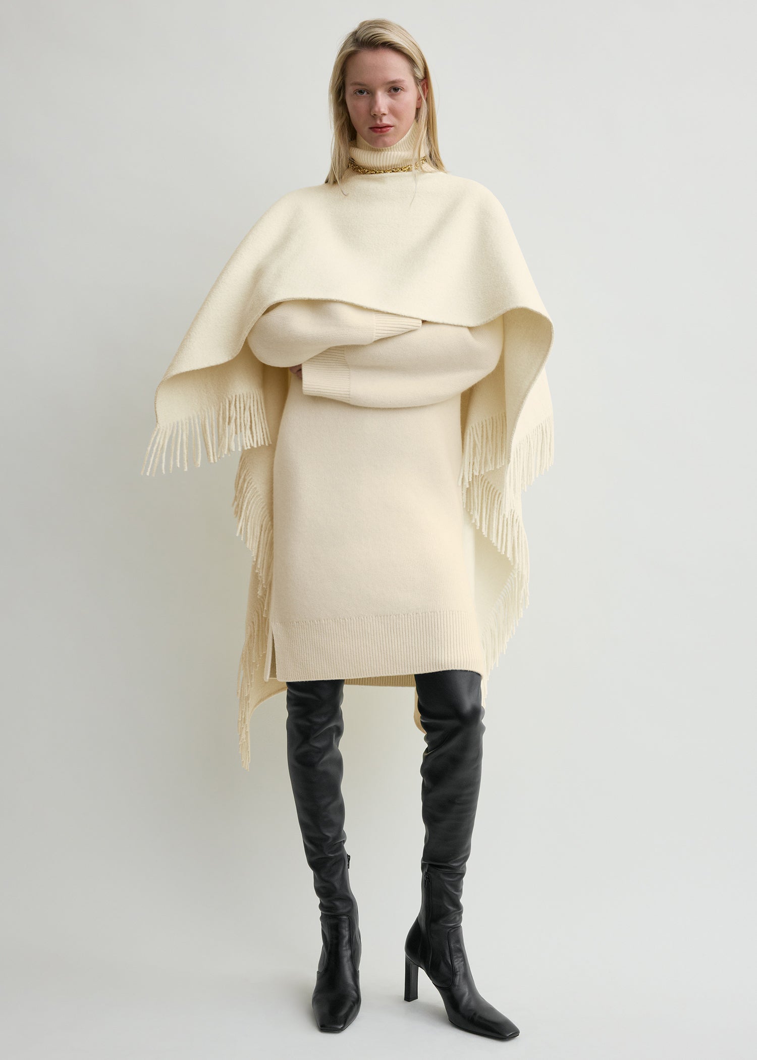 poncho dress winter Obosoyo Ponchos for Women Shawls and Wraps Evening Dresses Faux Fur Collar Cloak Cape at Amazon Women's Clothing store