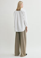 Signature cotton shirt white