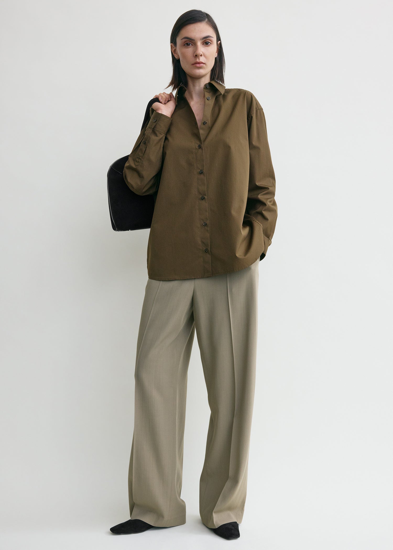 Classic poplin shirt pepper