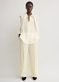 Classic crepe shirt milk