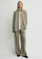 Classic tuxedo shirt taupe