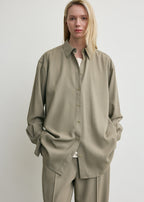 Classic tuxedo shirt taupe