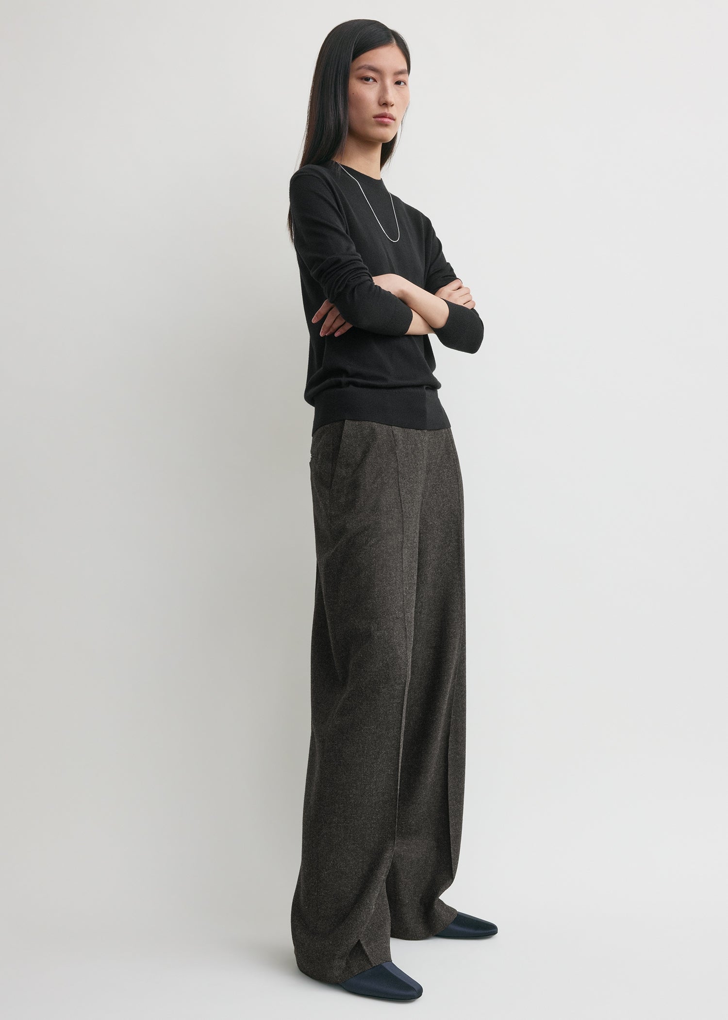 パンツ toy WOOL FLANNEL LONG WIDE TROUSERS toy様専用 WOOL FLANNEL LONG WIDE TROUSERS - メルカリ