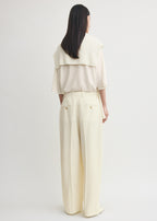 Wide fluid trousers ecru petite