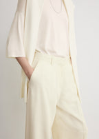 Wide fluid trousers ecru