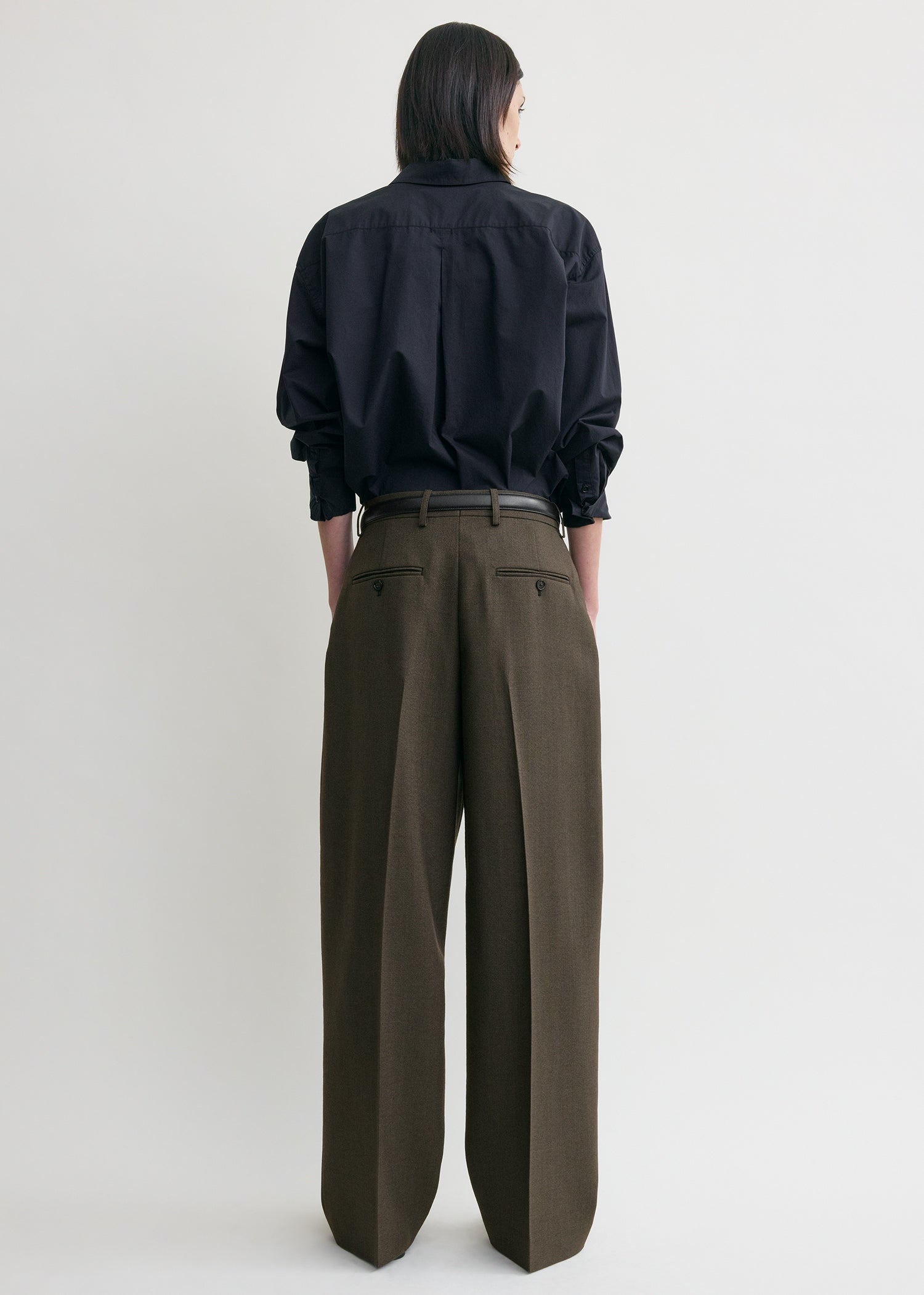 Wide tailored trousers forest – TOTEME