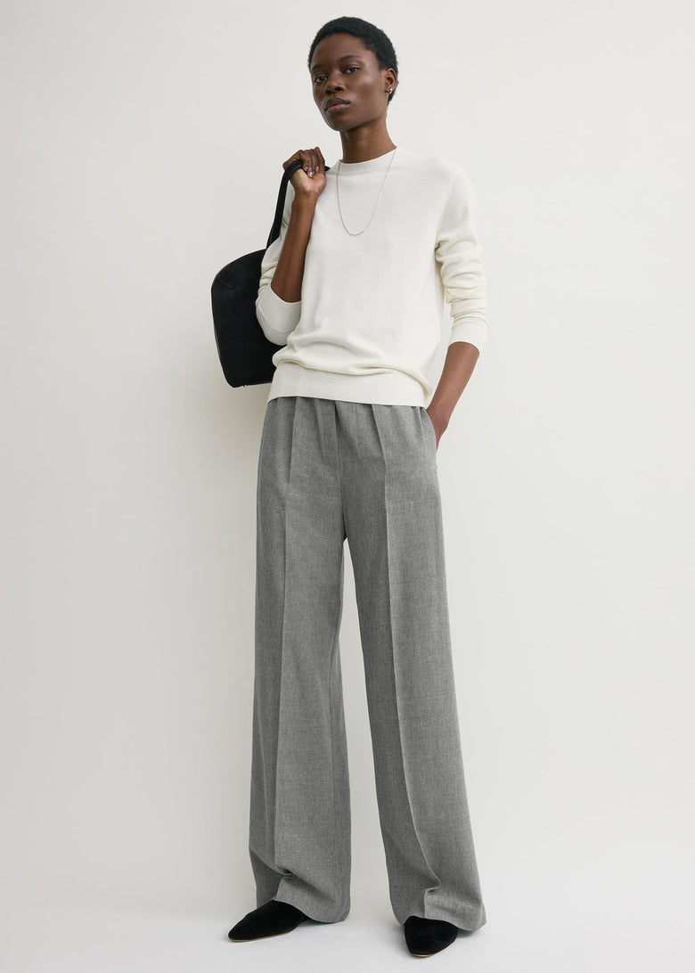 Fluid winter trousers mid grey